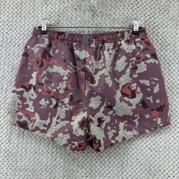 Maaji Shorts Women L Purple Abstract Running Shorts Build In Briefs Side Pockets - Picture 6 of 14
